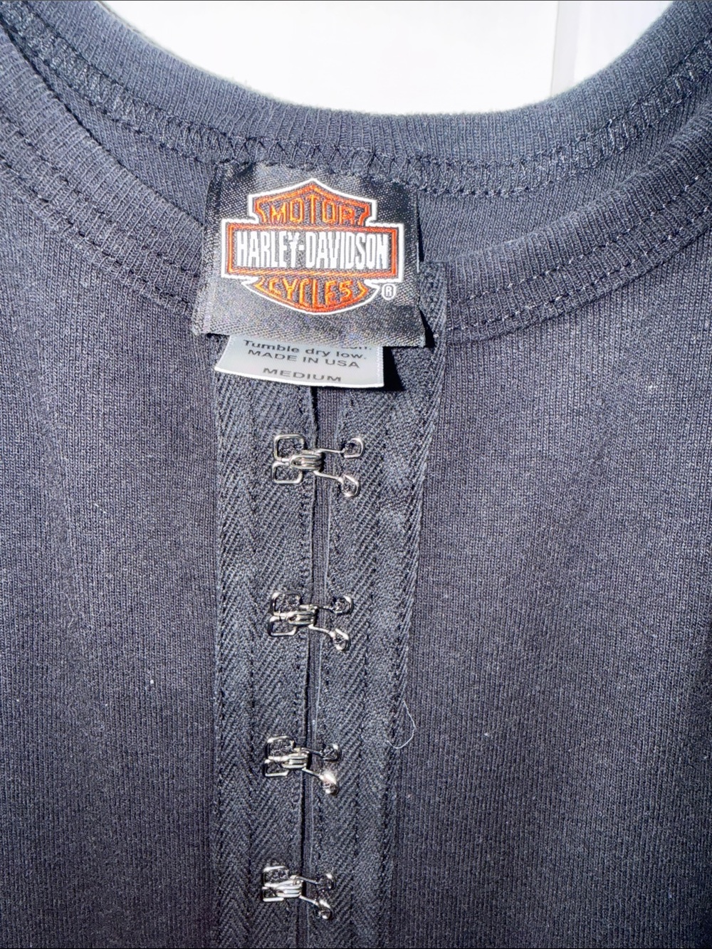 Harley-Davidson Black Tank Top with Yellow & Orange Sunflower Graphic - Picture 2 of 3